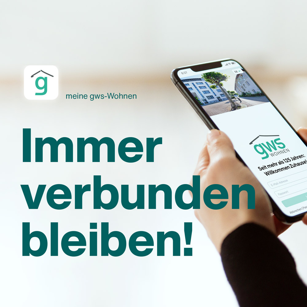 meine gws-Wohnen-App – jetzt Vorteile freischalten!